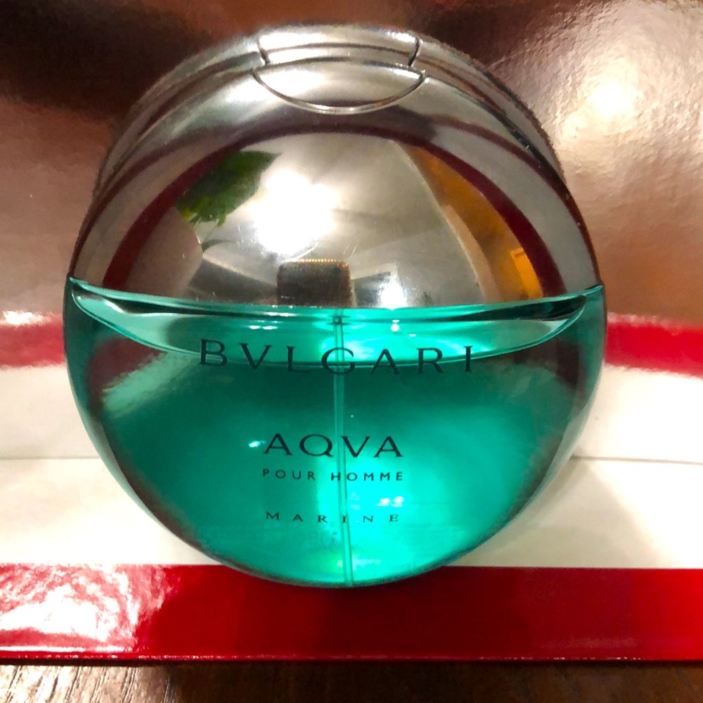 Aqua Pour Homme Marine by Bvlgari 3.4oz /100ml aromatic aquatic fragrance.